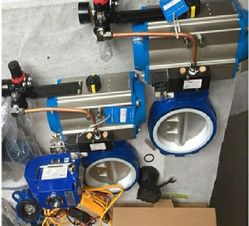 四氟氣動蝶閥 四氟氣動蝶閥