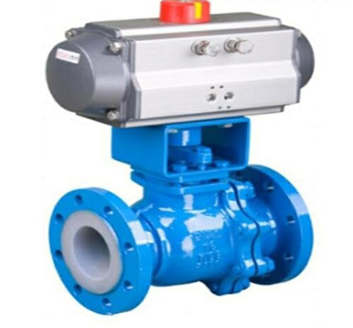 氣動(dòng)襯氟放料球閥 氣動(dòng)襯氟放料球閥